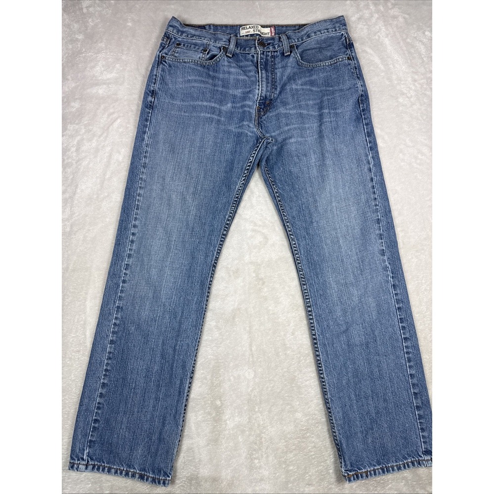 Levi's 559 Men's Jeans Size 34X32 Blue Relaxed Straight Med Wash